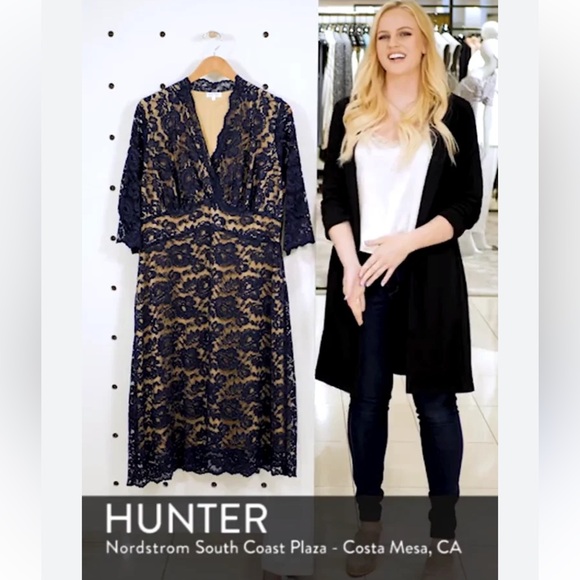 KIYONNA BLACK LACE CROCHET DRESS - Picture 2 of 6